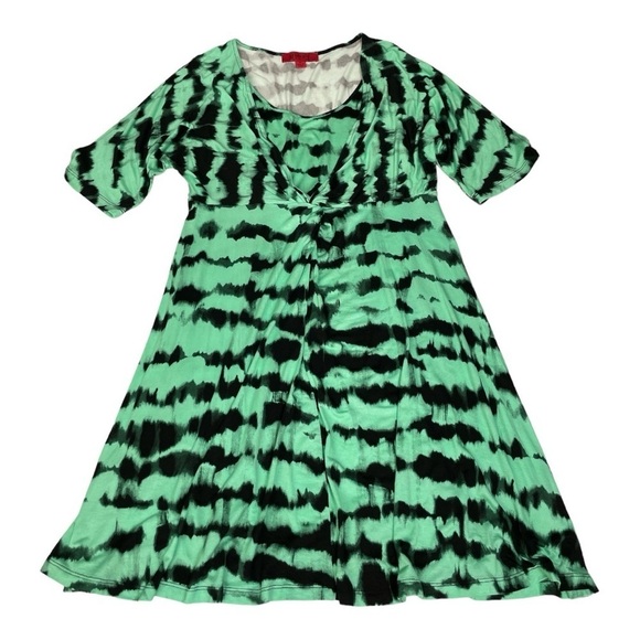 Belle Gray dress by Lisa Rinna, Green and Black tie dye design size M - Picture 9 of 12